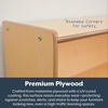 image:imageAngeles Value Line Toddler 2Shelf Storage 48L x 23H Kids Storage Organizer Kids Bookshelf for Classroom Playroom Nursery Montessori School Natural23 Tall Shelf