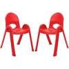 image:imageAngeles Value Stack 11 Child Chair Shamrock Green 4 Pack Stackable Ergonomic Seating Solution for Classrooms and HomeschoolsCandy Apple Red