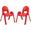 image:imageAngeles Value Stack 11 Child Chair Shamrock Green 4 Pack Stackable Ergonomic Seating Solution for Classrooms and HomeschoolsCandy Apple Red