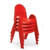 image:imageAngeles Value Stack 11 Child Chair Shamrock Green 4 Pack Stackable Ergonomic Seating Solution for Classrooms and HomeschoolsCandy Apple Red