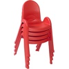 image:imageAngeles Value Stack 11 Child Chair Shamrock Green 4 Pack Stackable Ergonomic Seating Solution for Classrooms and HomeschoolsCandy Apple Red