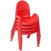 image:imageAngeles Value Stack 11 Child Chair Shamrock Green 4 Pack Stackable Ergonomic Seating Solution for Classrooms and HomeschoolsCandy Apple Red