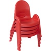 image:imageAngeles Value Stack 11 Child Chair Shamrock Green 4 Pack Stackable Ergonomic Seating Solution for Classrooms and HomeschoolsCandy Apple Red