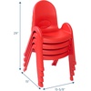 image:imageAngeles Value Stack 11 Child Chair Shamrock Green 4 Pack Stackable Ergonomic Seating Solution for Classrooms and HomeschoolsCandy Apple Red