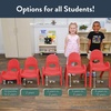 image:imageAngeles Value Stack 11 Child Chair Shamrock Green 4 Pack Stackable Ergonomic Seating Solution for Classrooms and HomeschoolsCandy Apple Red