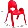 image:imageAngeles Value Stack 11 Child Chair Shamrock Green 4 Pack Stackable Ergonomic Seating Solution for Classrooms and HomeschoolsCandy Apple Red