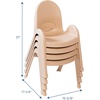 image:imageAngeles Value Stack 11 Child Chair Shamrock Green 4 Pack Stackable Ergonomic Seating Solution for Classrooms and HomeschoolsNatural Tan
