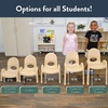 image:imageAngeles Value Stack 11 Child Chair Shamrock Green 4 Pack Stackable Ergonomic Seating Solution for Classrooms and HomeschoolsNatural Tan