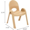 image:imageAngeles Value Stack 11 Child Chair Shamrock Green 4 Pack Stackable Ergonomic Seating Solution for Classrooms and HomeschoolsNatural Tan