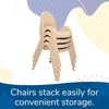 image:imageAngeles Value Stack 11 Child Chair Shamrock Green 4 Pack Stackable Ergonomic Seating Solution for Classrooms and HomeschoolsNatural Tan