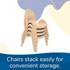 image:imageAngeles Value Stack 11 Child Chair Shamrock Green 4 Pack Stackable Ergonomic Seating Solution for Classrooms and HomeschoolsNatural Tan