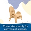 image:imageAngeles Value Stack 11 Child Chair Shamrock Green 4 Pack Stackable Ergonomic Seating Solution for Classrooms and HomeschoolsNatural Tan