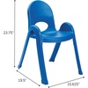 image:imageAngeles Value Stack 11 Child Chair Shamrock Green 4 Pack Stackable Ergonomic Seating Solution for Classrooms and HomeschoolsRoyal Blue