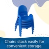 image:imageAngeles Value Stack 11 Child Chair Shamrock Green 4 Pack Stackable Ergonomic Seating Solution for Classrooms and HomeschoolsRoyal Blue