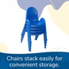 image:imageAngeles Value Stack 11 Child Chair Shamrock Green 4 Pack Stackable Ergonomic Seating Solution for Classrooms and HomeschoolsRoyal Blue