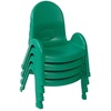 image:imageAngeles Value Stack 11 Child Chair Shamrock Green 4 Pack Stackable Ergonomic Seating Solution for Classrooms and HomeschoolsShamrock Green