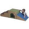 image:imageChildrens Factory  CF805172 3 Piece Over and Under Tunnel Climber Indoor Toddler and Baby Climbing Toy Soft Play Climber Toddler TunnelWoodland