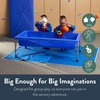 image:imageChildrens Factory 24 Large Sensory Table Sandbox with Lid Water Table for Kids Blue  Sandbox with Locking Casters for Indoor or Outdoor Use RustResistant Sensory Bin for Classrooms Preschools and Daycares18