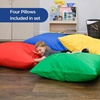 image:imageChildrens Factory 27 Cozy Pillow Set of 4 Flexible Seating for Preschools Daycares or Playroom Decor ElementsPrimary