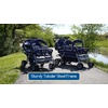 image:imageChildrens Factory 6 Passenger SureStop Folding Commercial ByeBye Stroller Reclining 6 Seat Buggy GreyBlue