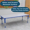 image:imageChildrens Factory AB6554PB As We Grow School Table 30x60 Adjustable Height 1622 H GrayBlue Kids Daycare Preschool or Classroom Study amp Activity TableBluegray