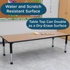 image:imageChildrens Factory AB6554PB As We Grow School Table 30x60 Adjustable Height 1622 H GrayBlue Kids Daycare Preschool or Classroom Study amp Activity TableOakblack