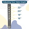 image:imageChildrens Factory AB6554PB As We Grow School Table 30x60 Adjustable Height 1622 H GrayBlue Kids Daycare Preschool or Classroom Study amp Activity TableBluegray