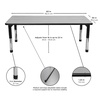 image:imageChildrens Factory AB6554PB As We Grow School Table 30x60 Adjustable Height 1622 H GrayBlue Kids Daycare Preschool or Classroom Study amp Activity TableBluegray