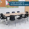 image:imageChildrens Factory AB6554PB As We Grow School Table 30x60 Adjustable Height 1622 H GrayBlue Kids Daycare Preschool or Classroom Study amp Activity TableOakblack
