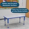 image:imageChildrens Factory AB6554PB As We Grow School Table 30x60 Adjustable Height 1622 H GrayBlue Kids Daycare Preschool or Classroom Study amp Activity TableBluegray