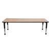 image:imageChildrens Factory AB6554PB As We Grow School Table 30x60 Adjustable Height 1622 H GrayBlue Kids Daycare Preschool or Classroom Study amp Activity TableOakblack