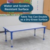 image:imageChildrens Factory AB6554PB As We Grow School Table 30x60 Adjustable Height 1622 H GrayBlue Kids Daycare Preschool or Classroom Study amp Activity TableBluegray