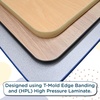 image:imageChildrens Factory AB6554PB As We Grow School Table 30x60 Adjustable Height 1622 H GrayBlue Kids Daycare Preschool or Classroom Study amp Activity TableOakblack