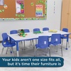 image:imageChildrens Factory AB6554PB As We Grow School Table 30x60 Adjustable Height 1622 H GrayBlue Kids Daycare Preschool or Classroom Study amp Activity TableBluegray