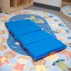 image:imageChildrens Factory Angels 2 Thick Toddler Nap Mat RedBlue 4 Section Waterproof Sleeping Mat for use in Preschools and Daycares  Comfortable 4Section Sleep Mat FoamFilled Kids Mat WaterResistant Folding Nap Mats for Daycare and Preschool