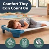 image:imageChildrens Factory Angels Rest Gingham Cot Sheet Standard AFB5700SG Kids Daycare Classroom or Preschool PolyCotton Fitted Naptime Sheet with Elastic StrapsAbc
