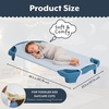 image:imageChildrens Factory Angels Rest Gingham Cot Sheet ToddlerSize AFB5700TG Kids Daycare Classroom or Preschool PolyCotton Fitted Nap Sheet with Elastic StrapsGingham