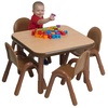 image:imageChildrens Factory Baseline Preschool 30 Square Table amp Chair Set  Natural Wood30 Square x 20H