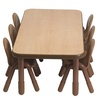 image:imageChildrens Factory Baseline Preschool 30 Square Table amp Chair Set  Natural Wood60L x 30W x 20H