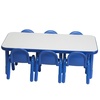 image:imageChildrens Factory Baseline Preschool 60 x 30 Rectangular Table amp Chair Set  Solid Blue  AB74620PB60L x 30W x 20H