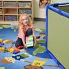 image:imageChildrens Factory Big Screen PlayPanel Kids Room Divider Classroom Privacy Screen Sky Blue  WaterResistant Vinyl Room Divider Panel Replacement Privacy Screen for Daycare or Preschool Cantilever Feet Not IncludedSage