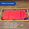 image:imageChildrens Factory Big Screen PlayPanel Kids Room Divider Classroom Privacy Screen Sky Blue  WaterResistant Vinyl Room Divider Panel Replacement Privacy Screen for Daycare or Preschool Cantilever Feet Not IncludedRed