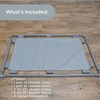 image:imageChildrens Factory Big Screen PlayPanel Kids Room Divider Classroom Privacy Screen Sky Blue  WaterResistant Vinyl Room Divider Panel Replacement Privacy Screen for Daycare or Preschool Cantilever Feet Not IncludedFog Blue