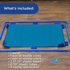 image:imageChildrens Factory Big Screen PlayPanel Kids Room Divider Classroom Privacy Screen Sky Blue  WaterResistant Vinyl Room Divider Panel Replacement Privacy Screen for Daycare or Preschool Cantilever Feet Not IncludedDeep Water