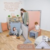 image:imageChildrens Factory Big Screen PlayPanel Kids Room Divider Classroom Privacy Screen Sky Blue  WaterResistant Vinyl Room Divider Panel Replacement Privacy Screen for Daycare or Preschool Cantilever Feet Not IncludedSand