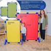 image:imageChildrens Factory Big Screen PlayPanel Kids Room Divider Classroom Privacy Screen Sky Blue  WaterResistant Vinyl Room Divider Panel Replacement Privacy Screen for Daycare or Preschool Cantilever Feet Not IncludedSage