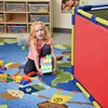 image:imageChildrens Factory Big Screen PlayPanel Kids Room Divider Classroom Privacy Screen Sky Blue  WaterResistant Vinyl Room Divider Panel Replacement Privacy Screen for Daycare or Preschool Cantilever Feet Not IncludedRed