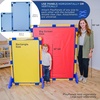 image:imageChildrens Factory Big Screen PlayPanel Kids Room Divider Classroom Privacy Screen Sky Blue  WaterResistant Vinyl Room Divider Panel Replacement Privacy Screen for Daycare or Preschool Cantilever Feet Not IncludedSky Blue