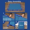 image:imageChildrens Factory Big Screen PlayPanel Kids Room Divider Classroom Privacy Screen Sky Blue  WaterResistant Vinyl Room Divider Panel Replacement Privacy Screen for Daycare or Preschool Cantilever Feet Not IncludedDeep Water