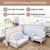 image:imageChildrens Factory Big Screen PlayPanel Kids Room Divider Classroom Privacy Screen Sky Blue  WaterResistant Vinyl Room Divider Panel Replacement Privacy Screen for Daycare or Preschool Cantilever Feet Not IncludedSand